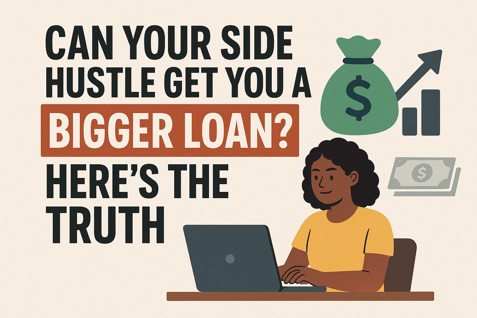 Freelancer using extra income from side hustle to apply for loan